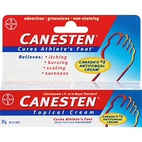 Canesten Antifungal 1-Percent Topical Cream, Relieves Itching, Burning, Scaling, Soreness, 15g
