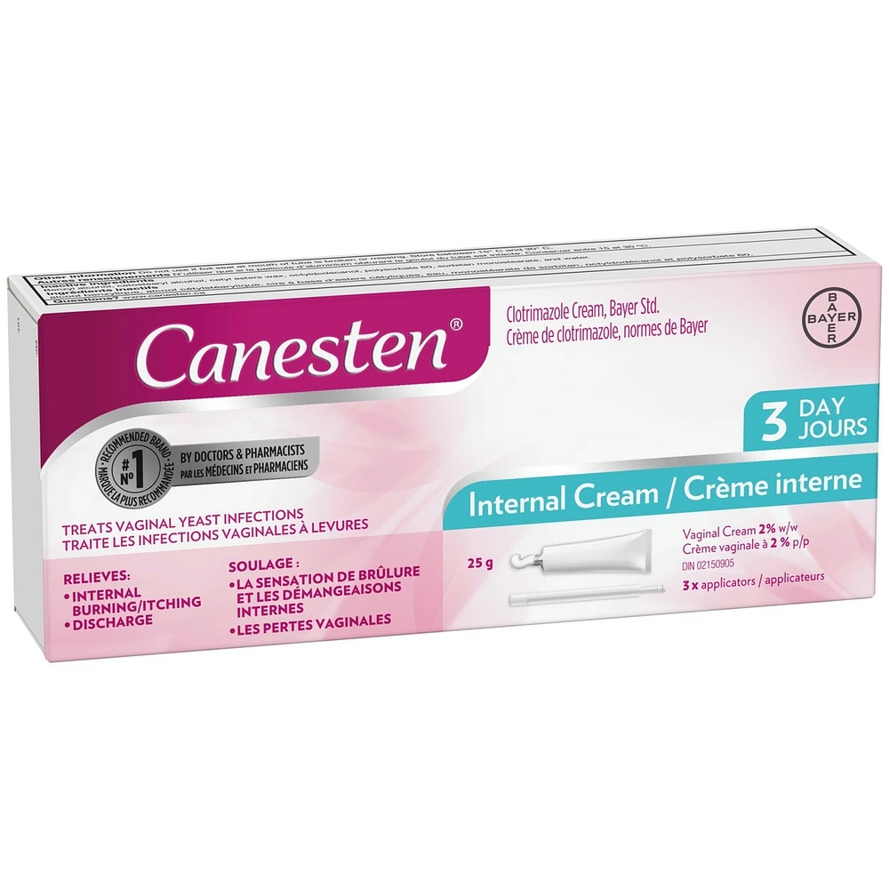 Canesten Crème interne  jours pour les infections à levures