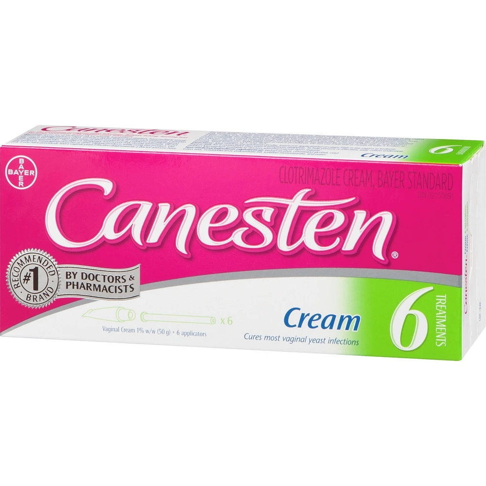 Canesten 6 Day Internal Cream for Yeast Infection, 6 Treatments