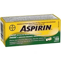 ASPIRIN Regular Strength 325mg, Fast & Effective Relief of Headaches, Joint & Body Pain, Fever, Pain from Cold & Flu