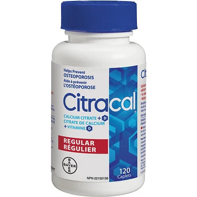 Citracal Calcium Citrate with Vitamin D Caplet, 120 count