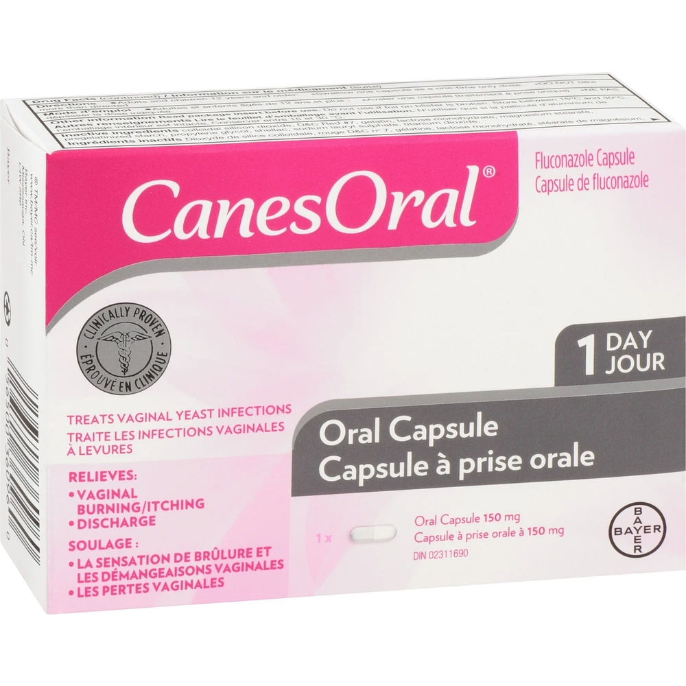 CanesOral® Yeast Infection Pill, Clinically Proven, 1 Dose