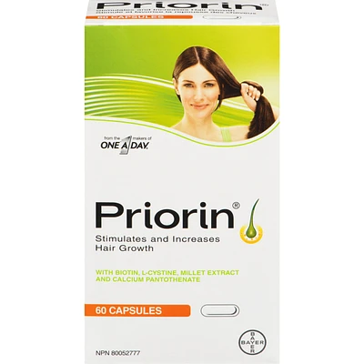 PRIORIN Hair Growth Stimulant, For Women and Men, with Biotin
