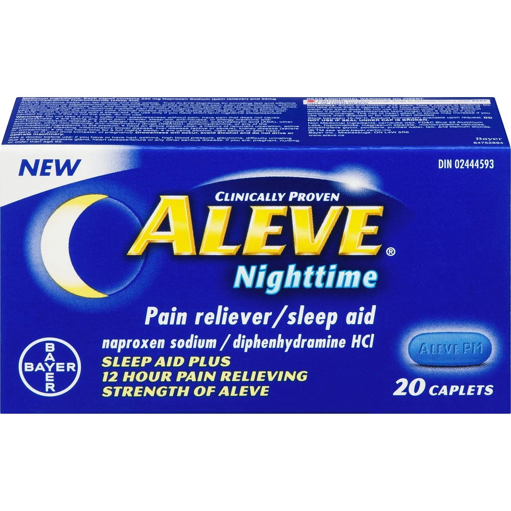 ALEVE Nighttime, Pain Reliever and Sleep Aid, Naproxen Sodium