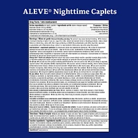 ALEVE Nighttime, Pain Reliever and Sleep Aid, Naproxen Sodium