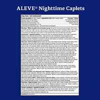 ALEVE Nighttime, Pain Reliever and Sleep Aid, Naproxen Sodium