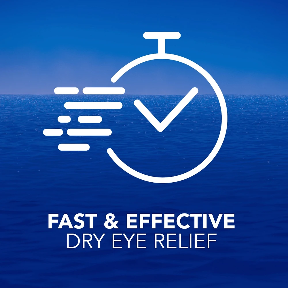hydraSense Night Therapy Eye Drops, For Dry Eyes, Fast and Long-Lasting Relief, Preservative Free, Naturally Sourced Lubricant, 10 mL