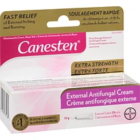 Canesten Extra Strength External Antifungal Cream for Yeast Infection, Relief from Itching and Burning, 15g