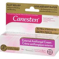 Canesten Extra Strength External Antifungal Cream for Yeast Infection, Relief from Itching and Burning, 15g