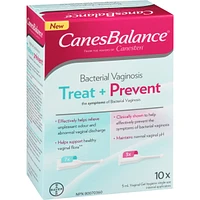 CanesBalance Treat and Prevent Vaginal Gel Bacterial Vaginosis, Effective Relief of Odour and Vaginal Discharge, 10 Single-Use Applicators