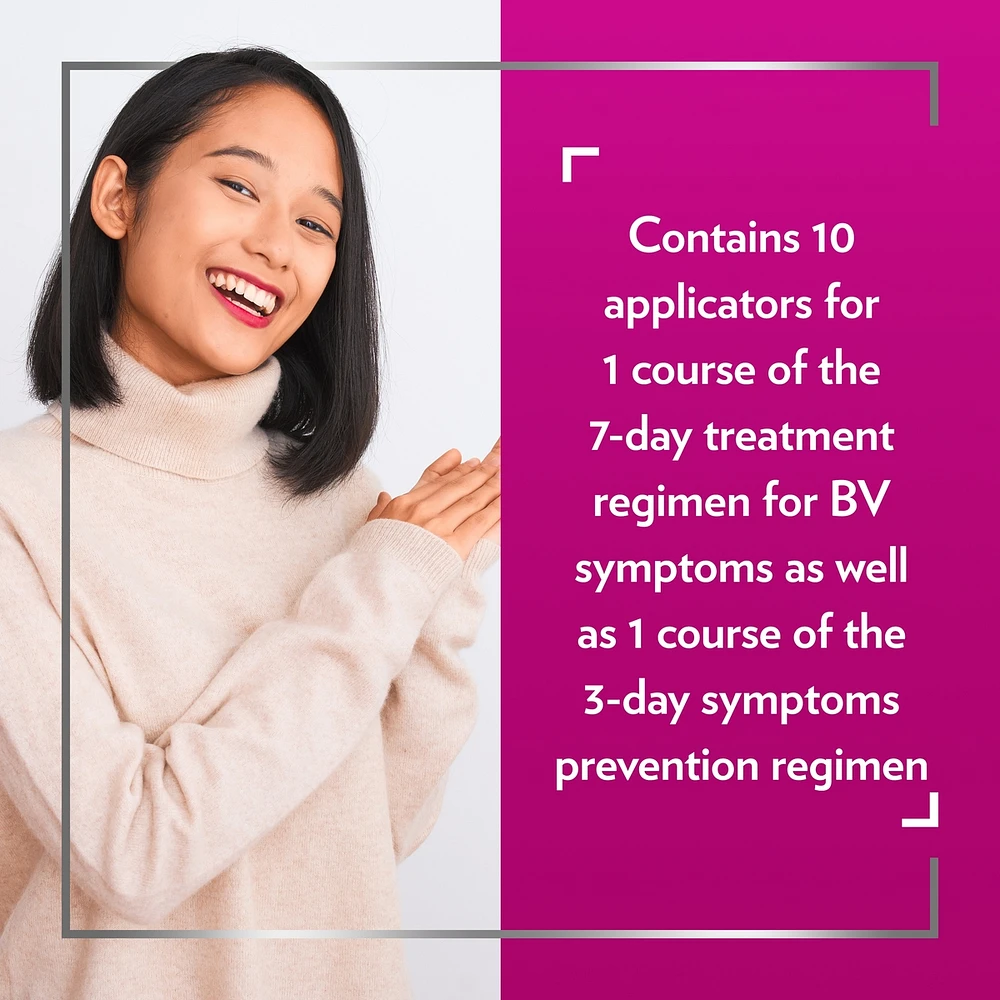 CanesBalance Treat and Prevent Vaginal Gel Bacterial Vaginosis, Effective Relief of Odour and Vaginal Discharge, 10 Single-Use Applicators