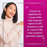 CanesBalance Treat and Prevent Vaginal Gel Bacterial Vaginosis, Effective Relief of Odour and Vaginal Discharge, 10 Single-Use Applicators
