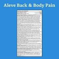 ALEVE Back and Body Pain Relief Liquid Gels, Up to 12 Hour Relief, Naproxen Sodium 220mg