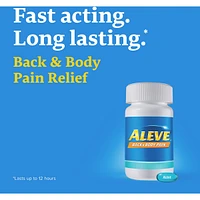 ALEVE Back and Body Pain Relief Liquid Gels, Up to 12 Hour Relief, Naproxen Sodium 220mg