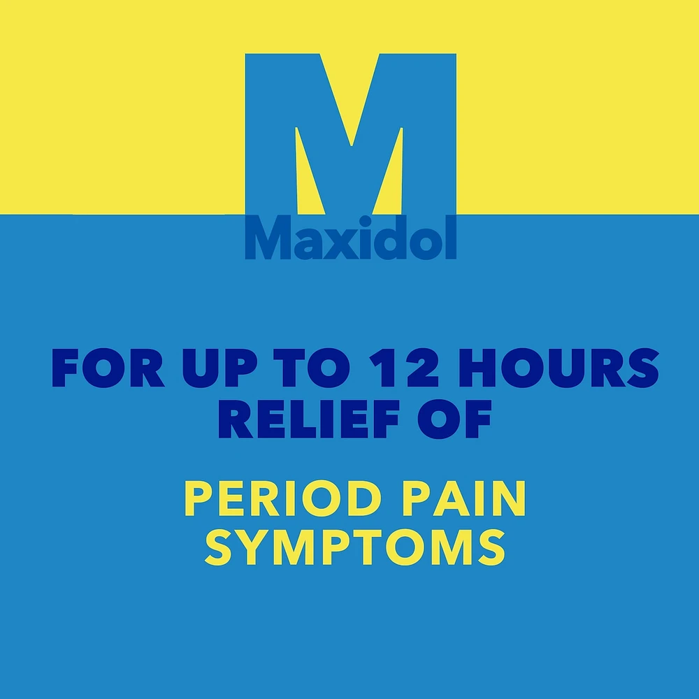 Maxidol Liquid Gels, Fast Relief of Pain such as Menstrual Cramps, Headaches, Backaches, Migraine Pain and Muscle Pain, 220mg Naproxen Sodium, 30 Liquid Capsules