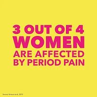 Midol formule complète offrant un soulagement rapide de la douleur associée aux multiples symptômes menstruels tels que les crampes, les maux de tête, les maux de dos et les ballonnements, 40 caplets