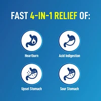 Antacid Heartburn Relief Effervescent Tablets - Extra Strength Antacid Tablets For Heartburn And Upset Stomach Relief, Contains Sodium Bicarbonate And Citric Acid