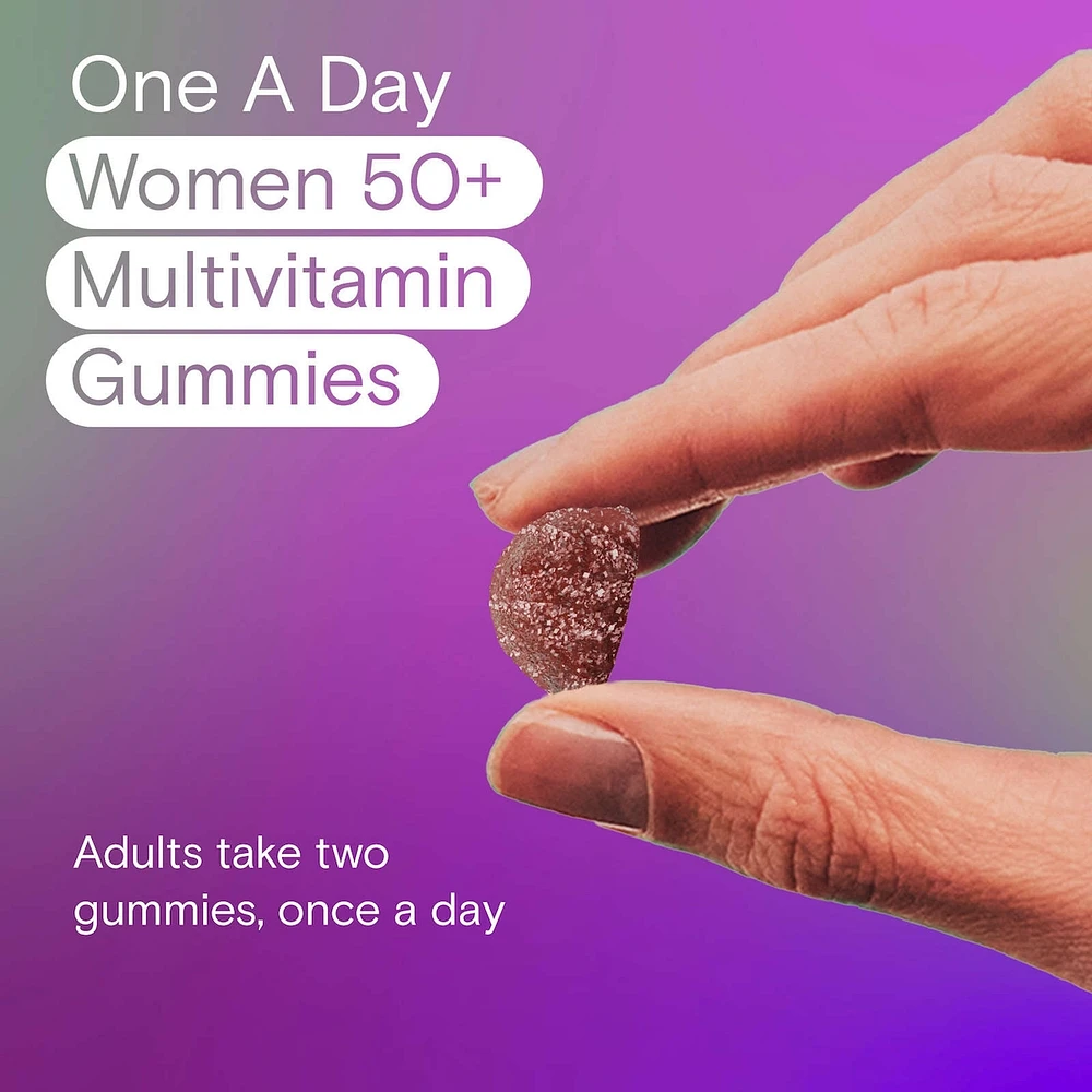 One A Day Women 50 Plus Multivitamin Gummies- Advanced Multivitamin Gummy with Immunity Support & B-Complex, Formulated with Vitamins & Minerals for Women 50+, 130 Gummies
