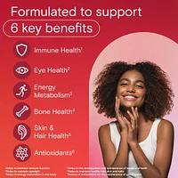Adult Multivitamin Gummies - Daily Gummy Multivitamins For Men And Women With Vitamins A, B6, B12, C, D, E, Biotin and Zinc, Supports Immunity And Bone Health