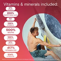 Adult Multivitamin Gummies - Daily Gummy Multivitamins For Men And Women With Vitamins A, B6, B12, C, D, E, Biotin and Zinc, Supports Immunity And Bone Health
