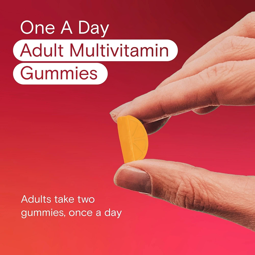 Adult Multivitamin Gummies - Daily Gummy Multivitamins For Men And Women With Vitamins A, B6, B12, C, D, E, Biotin and Zinc, Supports Immunity And Bone Health