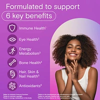 Women's Multivitamin Gummies - Daily Gummy Vitamins For Women With Vitamins A, C, D And Zinc To Support Immune Function, Biotin For Healthy Hair, Skin And Nails