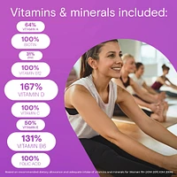 Women's Multivitamin Gummies - Daily Gummy Vitamins For Women With Vitamins A, C, D And Zinc To Support Immune Function, Biotin For Healthy Hair, Skin And Nails