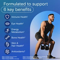 Men's Multivitamin Gummies - Daily Gummy Vitamins For Men With Vitamin A, C, D, Zinc For Immune And Bone Health, Biotin For Energy Metabolism, Vitamin E