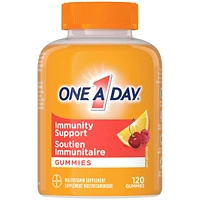 Gummies One A Day Multi+ avec soutien immunitaire – Multivitamines pour les femmes et les hommes avec soutien immunitaire quotidien contenant des vitamines C et D et du zinc pour soutenir la fonction immunitaire