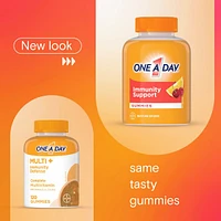 Gummies One A Day Multi+ avec soutien immunitaire – Multivitamines pour les femmes et les hommes avec soutien immunitaire quotidien contenant des vitamines C et D et du zinc pour soutenir la fonction immunitaire