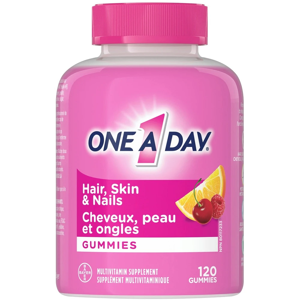 Multi+ Hair, Skin & Nails Multivitamin Gummies - Daily Vitamin Plus Support For Healthy Hair, Skin And Nails With Biotin And Vitamins A, C, E And Zinc For Women and Men