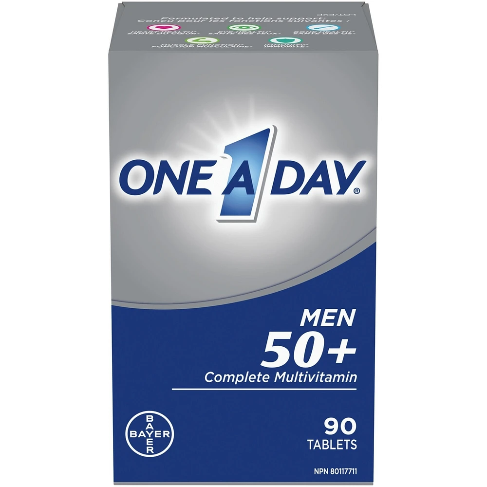 Multivitamins For Men 50 Plus - Daily Vitamins For Men With Vitamins A, B, C, D, E, Calcium, Selenium, Magnesium And Zinc To Support Immune, Bone, Heart And Eye Health, And Energy