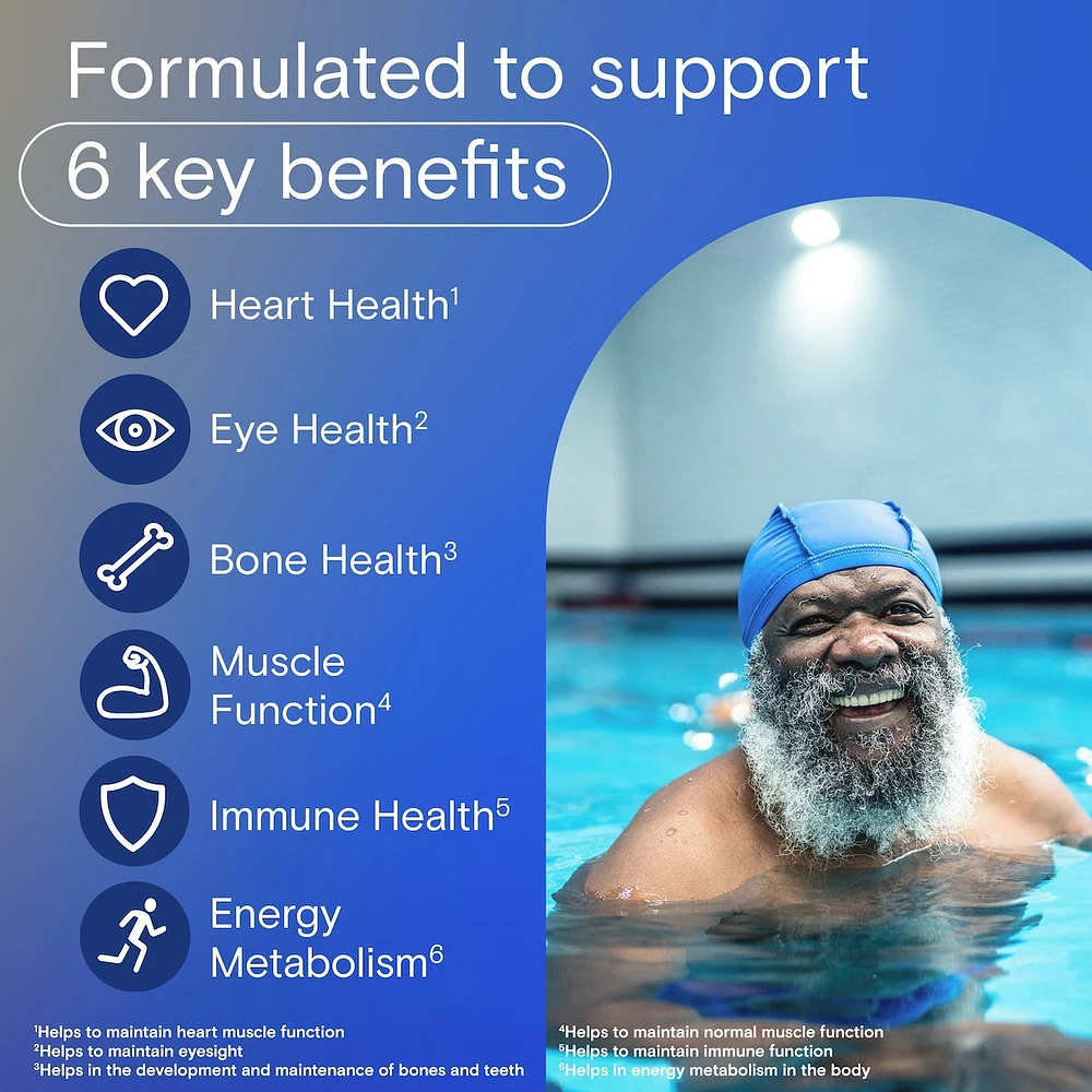 Multivitamins For Men 50 Plus - Daily Vitamins For Men With Vitamins A, B, C, D, E, Calcium, Selenium, Magnesium And Zinc To Support Immune, Bone, Heart And Eye Health, And Energy