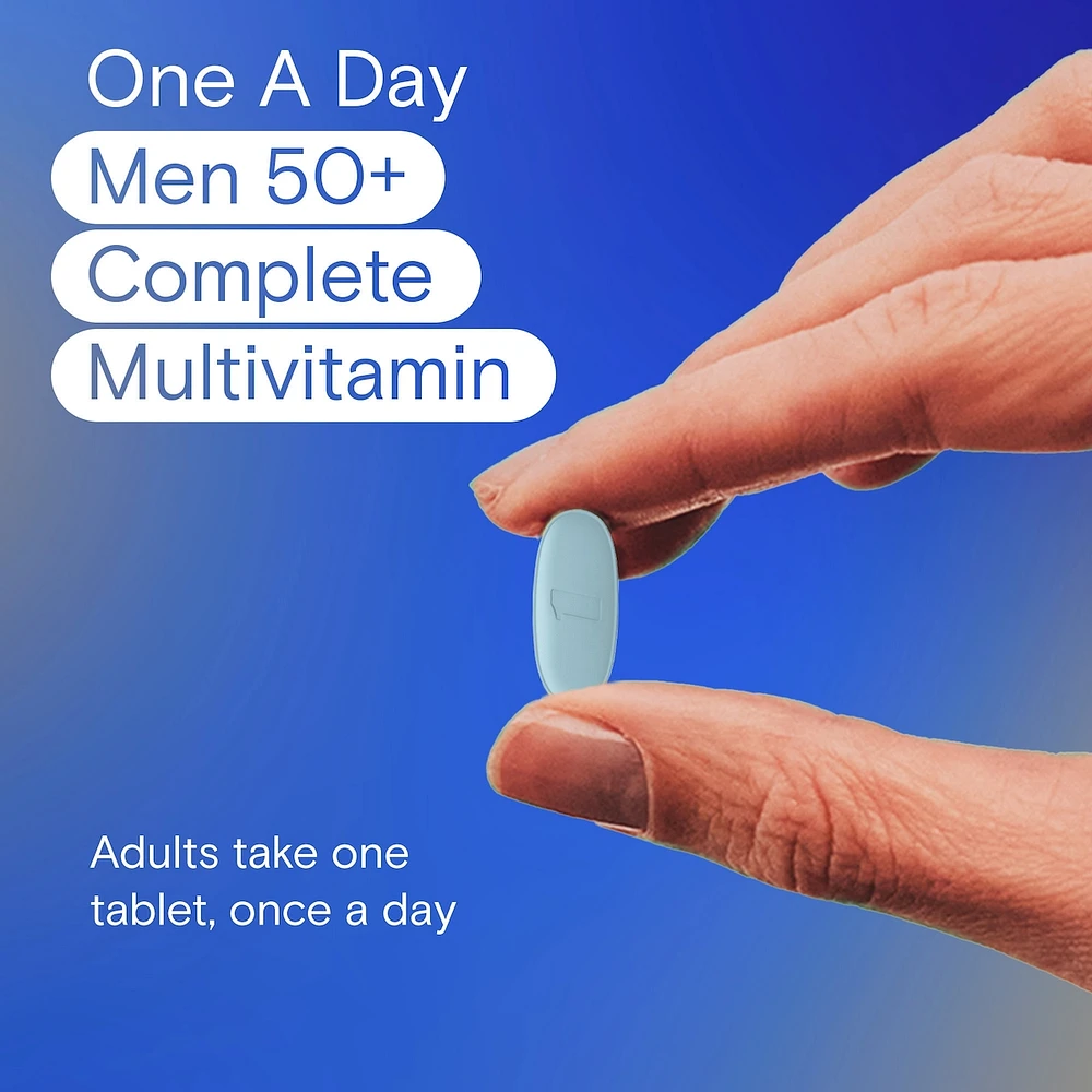 Multivitamins For Men 50 Plus - Daily Vitamins For Men With Vitamins A, B, C, D, E, Calcium, Selenium, Magnesium And Zinc To Support Immune, Bone, Heart And Eye Health, And Energy