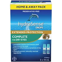 Complete Eye Drops For Dry Eyes - Preservative Free Eye Drops For Dry Eye Relief, Immediate Comfort And Intense Relief From Chronic Dry Eyes, Naturally Sourced, Can Use With Contacts, 2 x 10mL