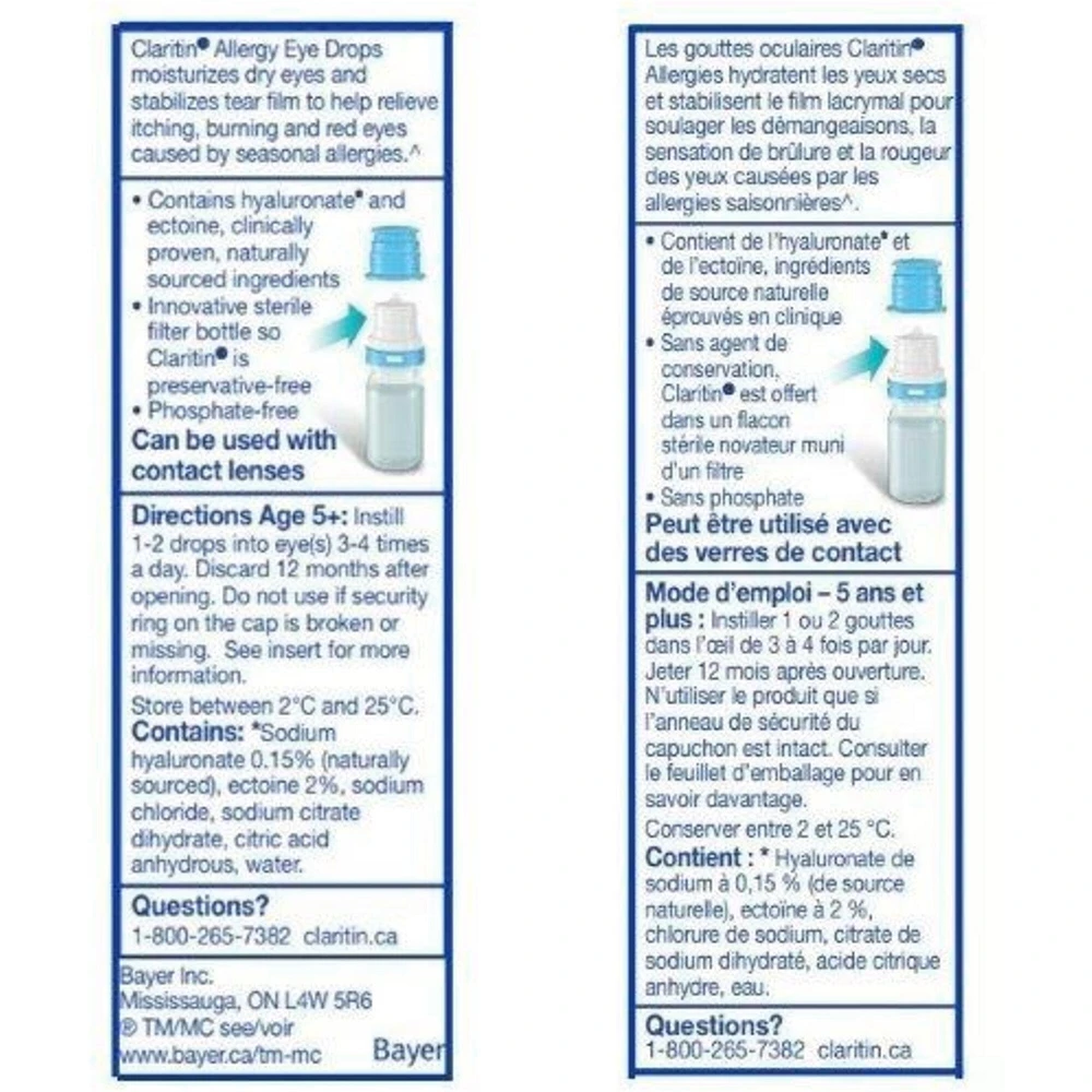 Allergy Eye Drops, Preservative-Free, Long-lasting relief