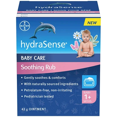 hydraSense Baby Care Soothing Rub – Gently Soothes & Comforts, Petrolatum-free, Non-irritating, Made with Naturally Sourced Ingredients Eucalyptus, Lavender, and Chamomile, Pediatrician Tested