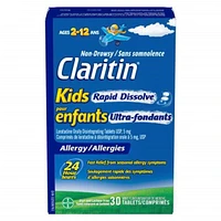 Kids Rapid Dissolve Allergy Medication - 24 Hour Non-Drowsy Kids Allergy Medicine, Antihistamines For Kids, Fast Allergy Relief Of Itchy, Watery, Red Eyes, Sneezing, Runny Nose
