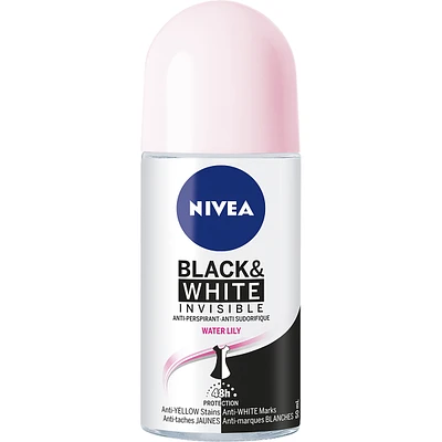 NIVEA Black & White Invisible Water Lily Anti-Perspirant Roll-On