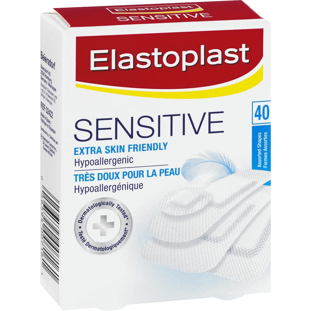 ELASTOPLAST Sensitive Adhesive Bandages, 40 Assorted Shapes