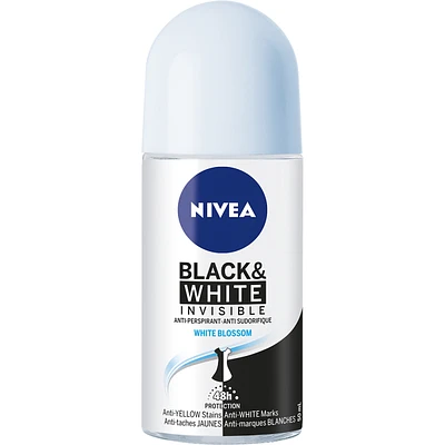 NIVEA Black & White Invisible White Blossom Anti-Perspirant Roll-On