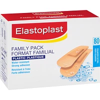 ELASTOPLAST Plastic, 80 Strips Family Pack