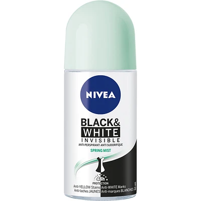 NIVEA Black & White Invisible Spring Mist Anti-Perspirant Roll-On