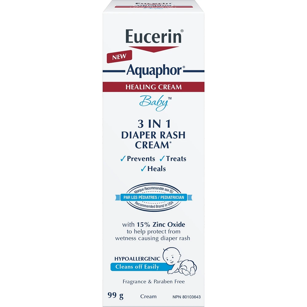 Aquaphor  Baby Diaper Rash Cream for Baby's Sensitive Skin