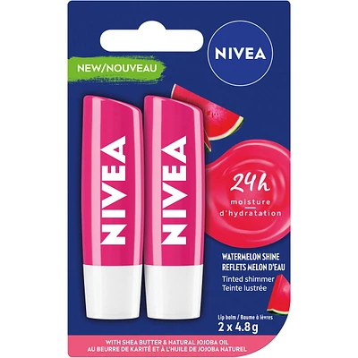 NIVEA Watermelon Shine Lip Balm Duo
