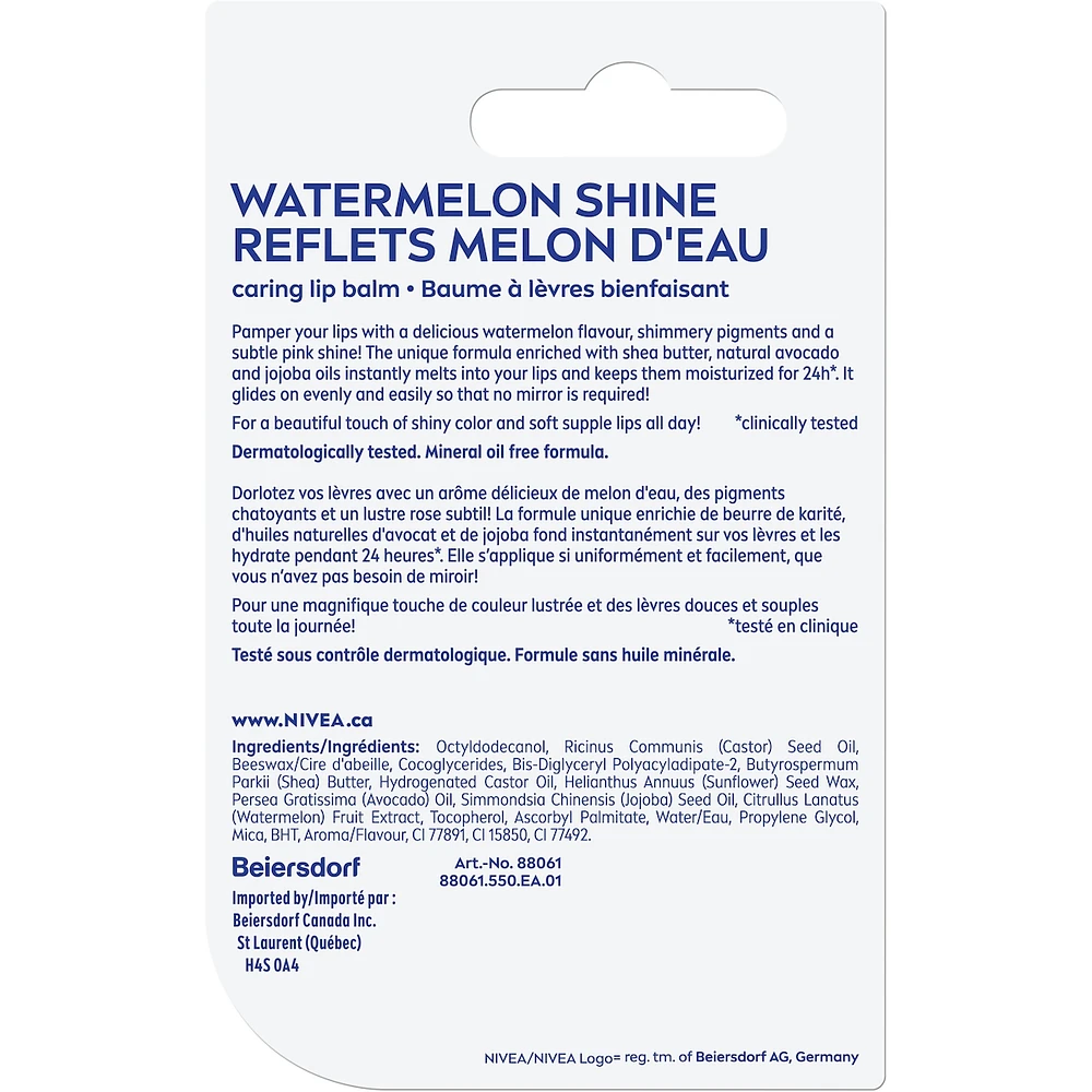 NIVEA Watermelon Shine Lip Balm Duo