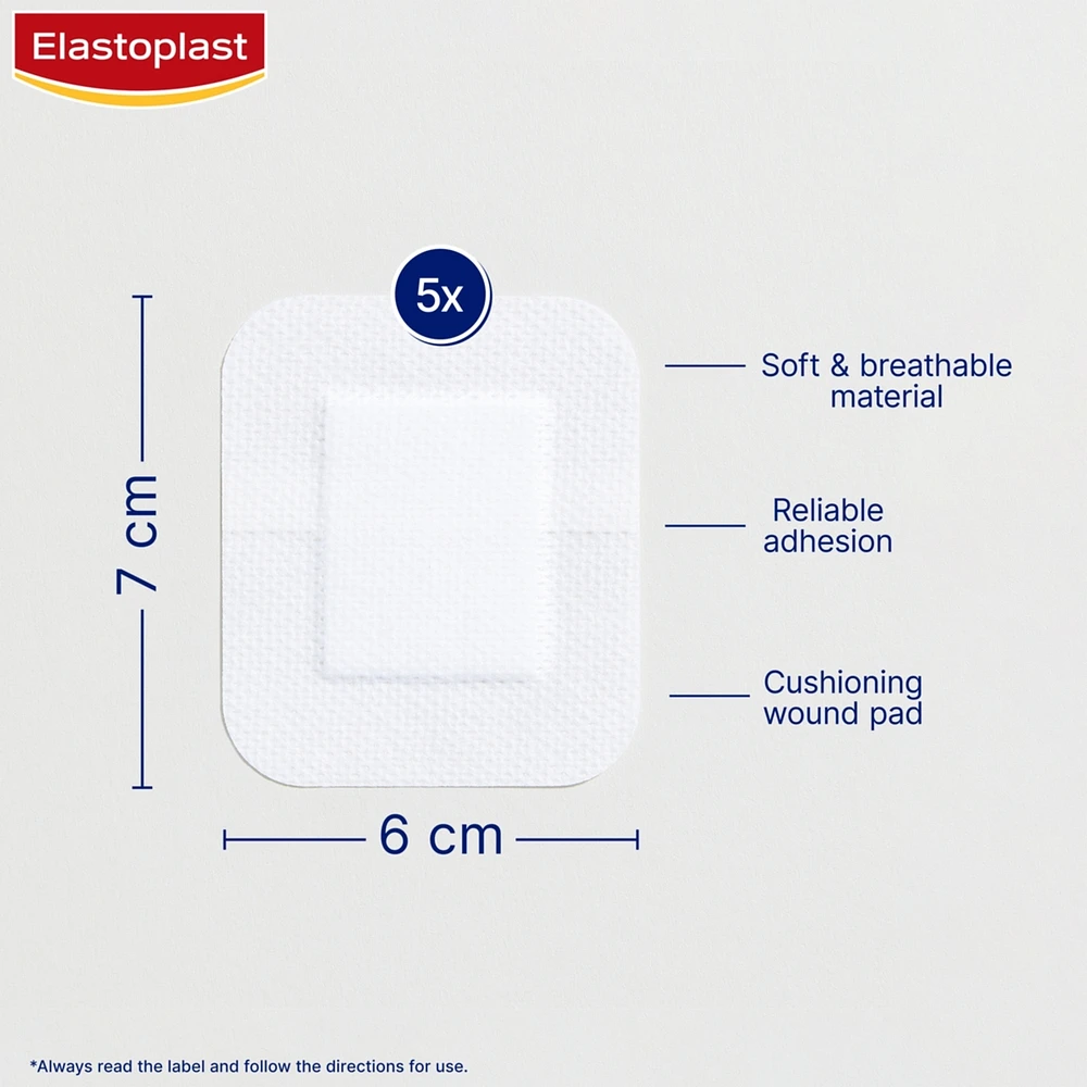 Sensitive XL Dressings | Large Plasters for Post-Operative and Everyday Acute Wounds | Extra Skin Friendly Sterile Dressings | Dermatologically approved | Bacteria Shield