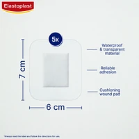Waterproof XL Dressings | Large Plasters for Post-Operative and Everyday Acute Wounds | Extra Skin Friendly Sterile Dressings | Dermatologically approved | Bacteria Shield