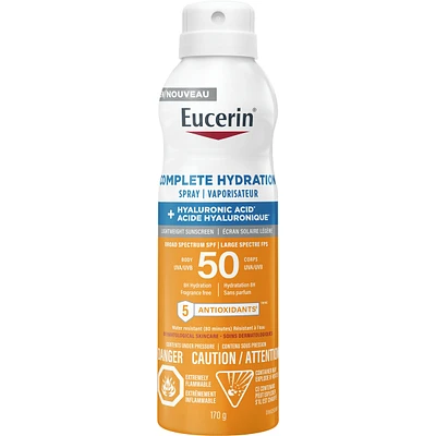 Sun Complete Hydration Sunscreen Spray for Body with SPF 50 | Sunscreen Spray with Hyaluronic Acid and 5 Antioxidants