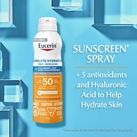 Sun Complete Hydration Sunscreen Spray for Body with SPF 50 | Sunscreen Spray with Hyaluronic Acid and 5 Antioxidants